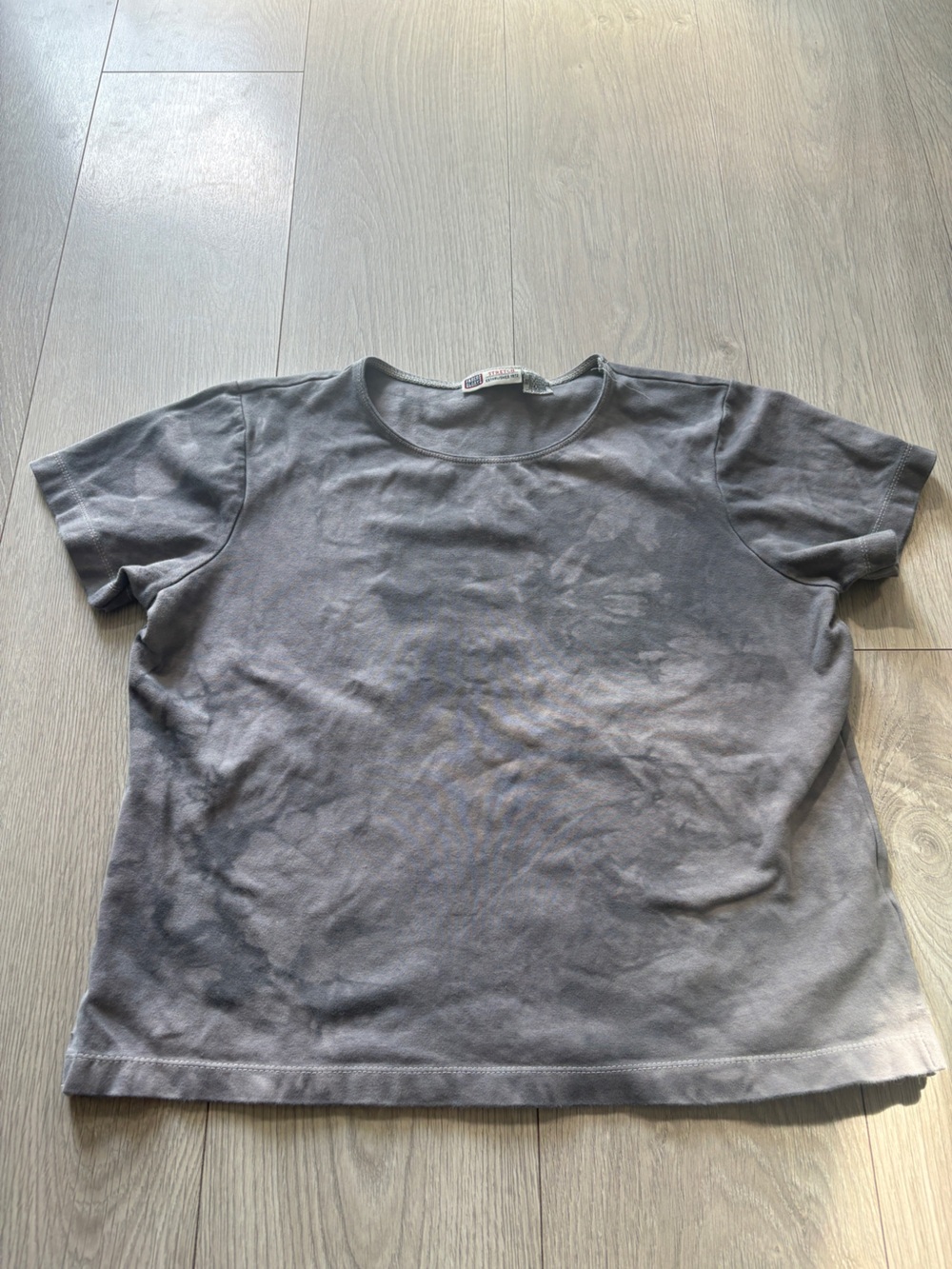 Faded Glory Gray Stretch Crewneck Tee